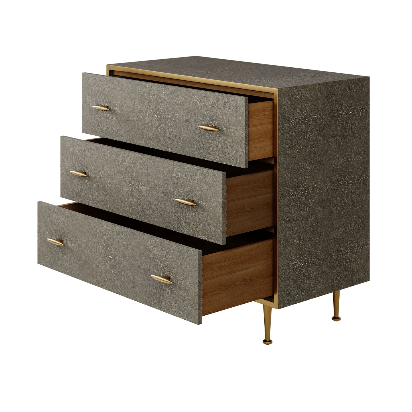 DI Designs Hampton Chest of Drawers Grey Shagreen