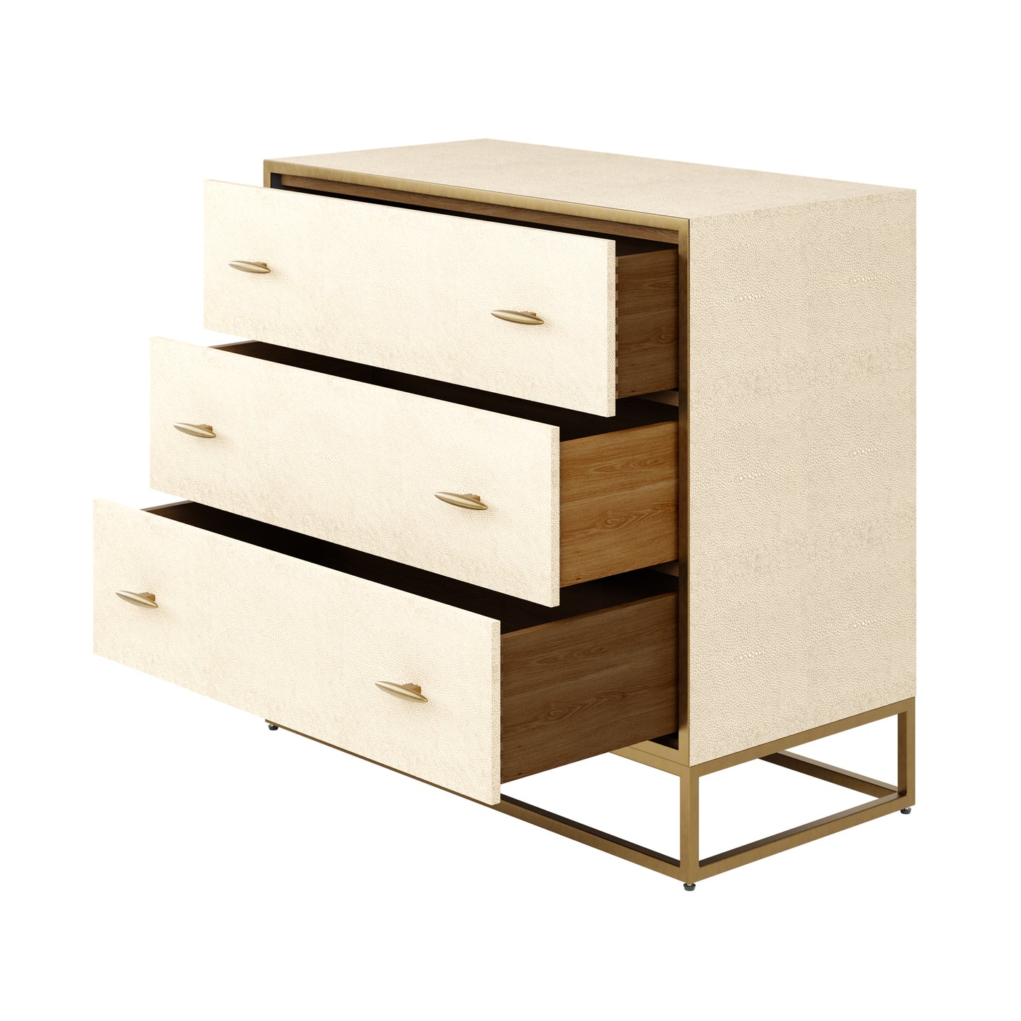 DI Designs Hampton Chest of Drawers Ivory Shagreen