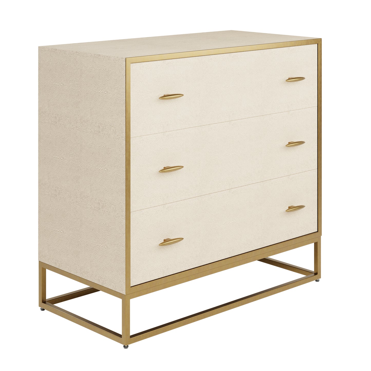 DI Designs Hampton Chest of Drawers Ivory Shagreen