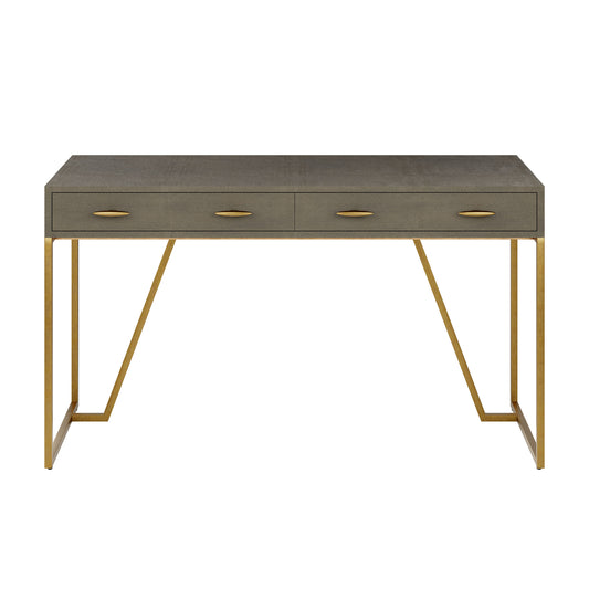 DI Designs Hampton Desk Grey Shagreen