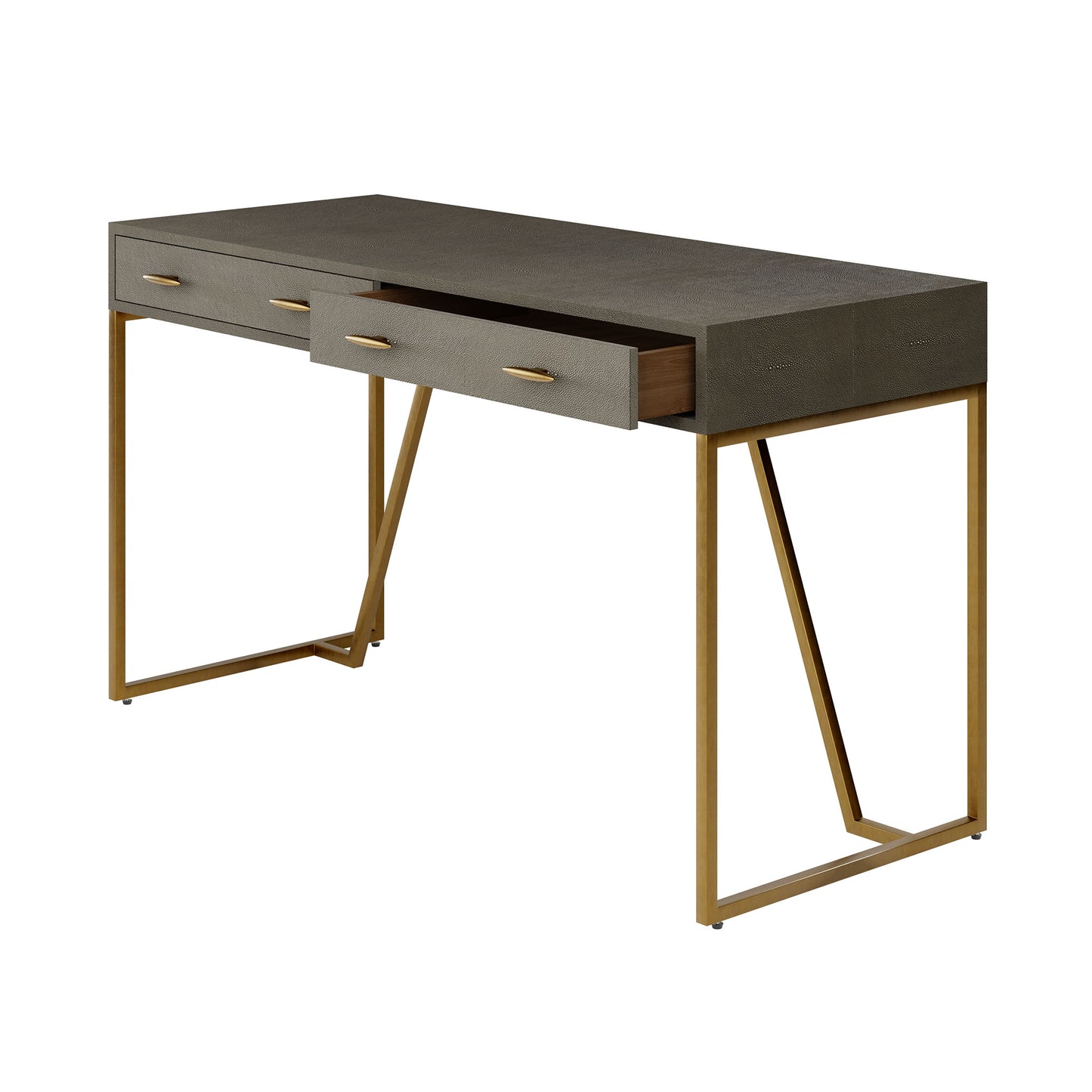 DI Designs Hampton Desk Grey Shagreen