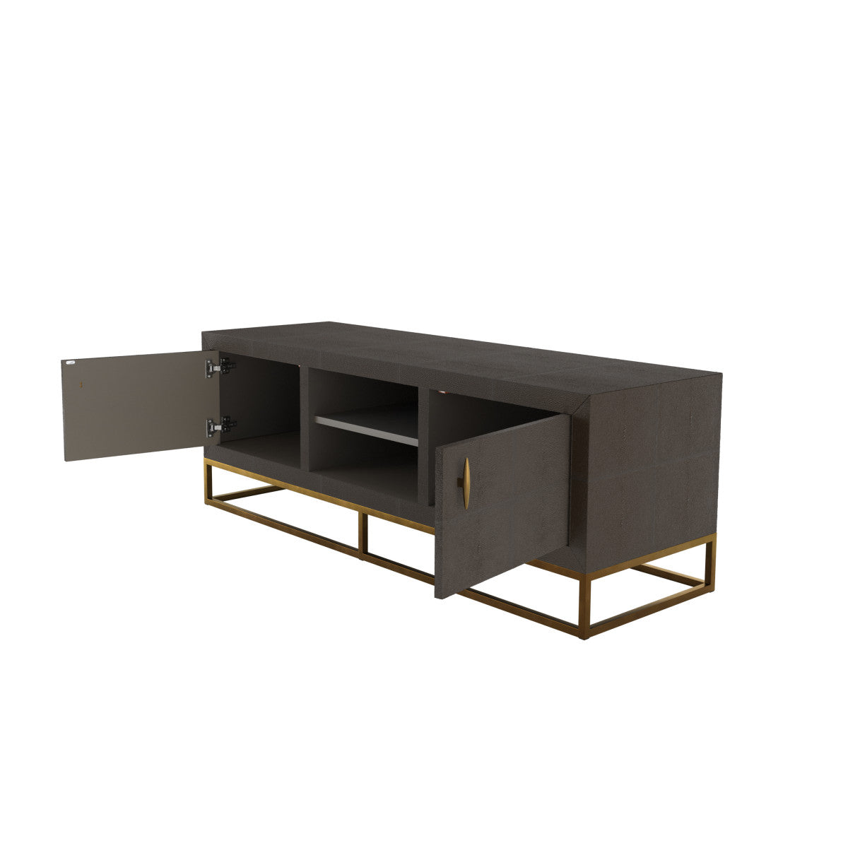 DI Designs Hampton TV Unit Brown Shagreen