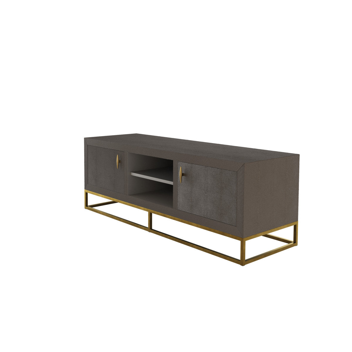 DI Designs Hampton TV Unit Brown Shagreen