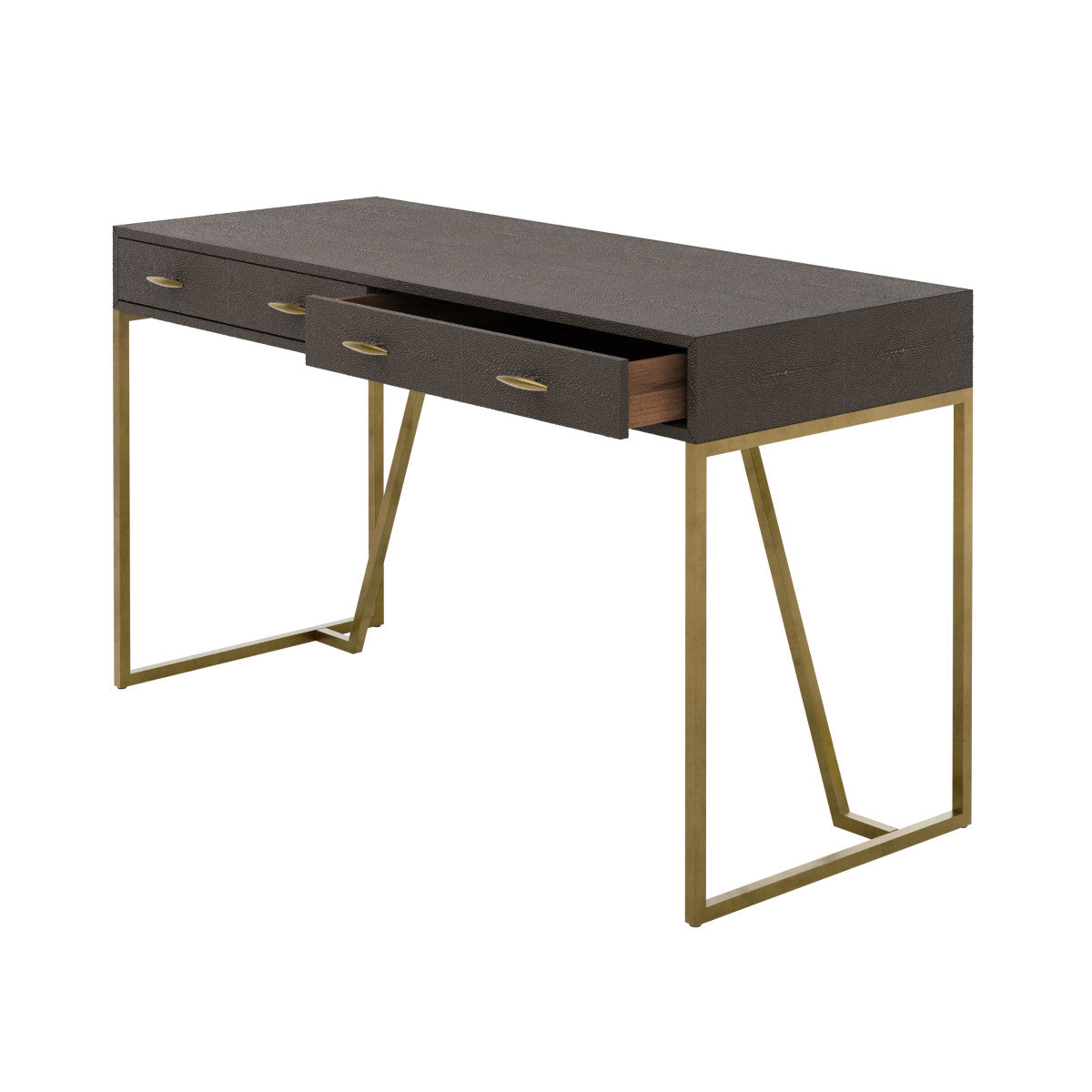 DI Designs Hampton Desk Brown Shagreen